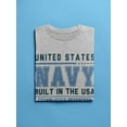 thumbnail image 3 of Navy Built In The Sea T-Shirt Men -Navy Designs, Male Medium, 3 of 4
