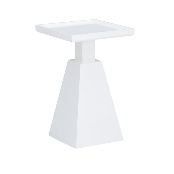 Powell Caryn Side Table, 22.5" Tall, White