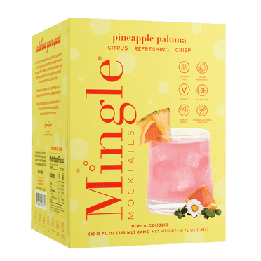 Mingle Non-Alcoholic Pineapple Paloma Mocktails 4 - 12 fl oz Cans