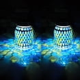 thumbnail image 1 of Luces solares GUANFU Mosaic, paquete de 2 unidades, impermeables para decoración, 1 of 9