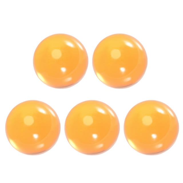 Adorno de Bola de Malabares de Acrílico Naranja de 30mm (1.2 pulgadas) 5pcs