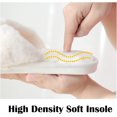 thumbnail image 3 of HSHDLDF Womens Soft Plush Fuzzy Slippers Open Toe Warm Comfy Indoor Outdoor Shoes, 3 of 7