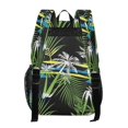 thumbnail image 3 of Large Clear PVC Backpack Heavy Duty See Through Backpack for Adults Work Travel, Black Palm Fronds Printed 12L, 3 of 8