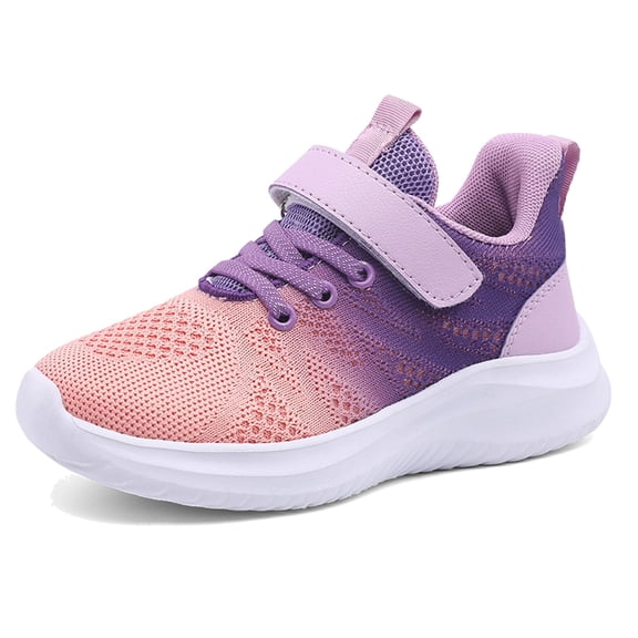 Xijirk Boys Girls Sneakers Kids Lightweight Breathable Strap Athletic Running Shoes for Daily Casual Outing