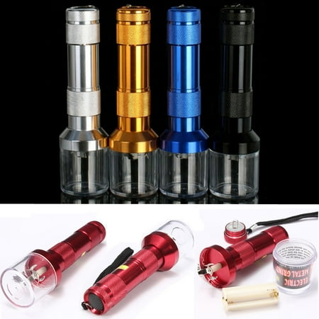 Sharp Grinders Co Aluminum Electric Metal Cigar Grinder Crusher Sharp Spining Herb Herbal Cigar Spice Smoke Muller 145x40mm/5.7