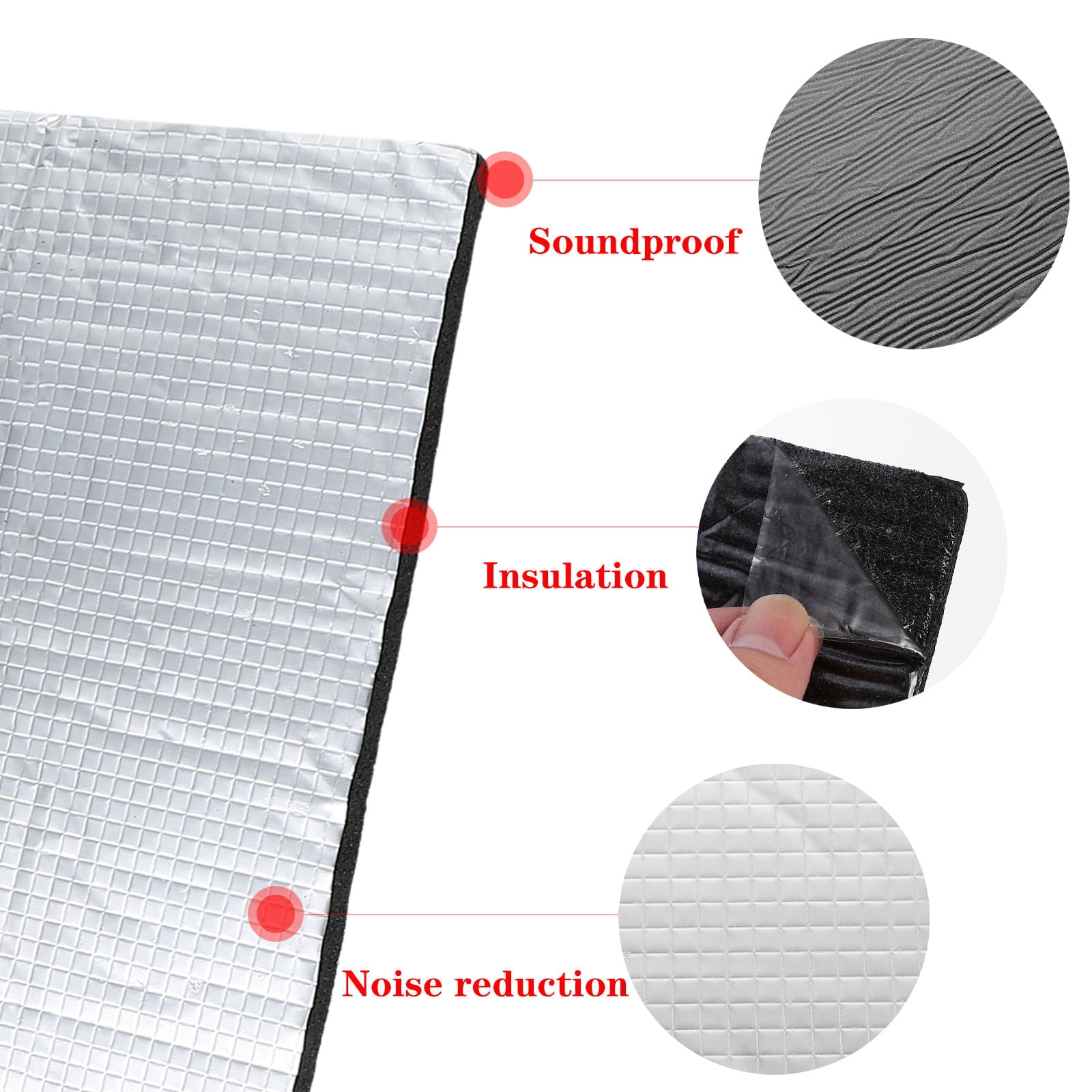 TAILTOSS soundproofing panels Soundproof Cotton Silver 12Pcs