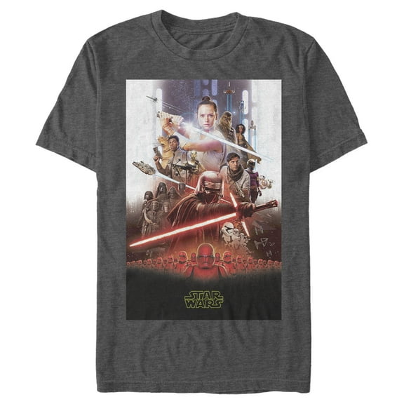 Men's Star Wars: The Rise of Skywalker Epic Poster Graphic Tee Charcoal Heather X Large