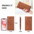 thumbnail image 4 of FALAN MULE Ultra Slim Thin Women Wallet RFID Blocking Card Holder Leather Bifold Ladies Wallet, 4 of 7