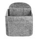thumbnail image 2 of Cosmetics Bag Rectangular Storage Bag Light Grey L For Home Organization Large Capacity Security Compartment 1Pack, 2 of 3