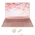 thumbnail image 2 of Mini Laptop, 15.6in Laptop Pink Backlight Keyboard for Window11 with Fingerprint Keypad for Business 12G 256G US Plug, 2 of 7