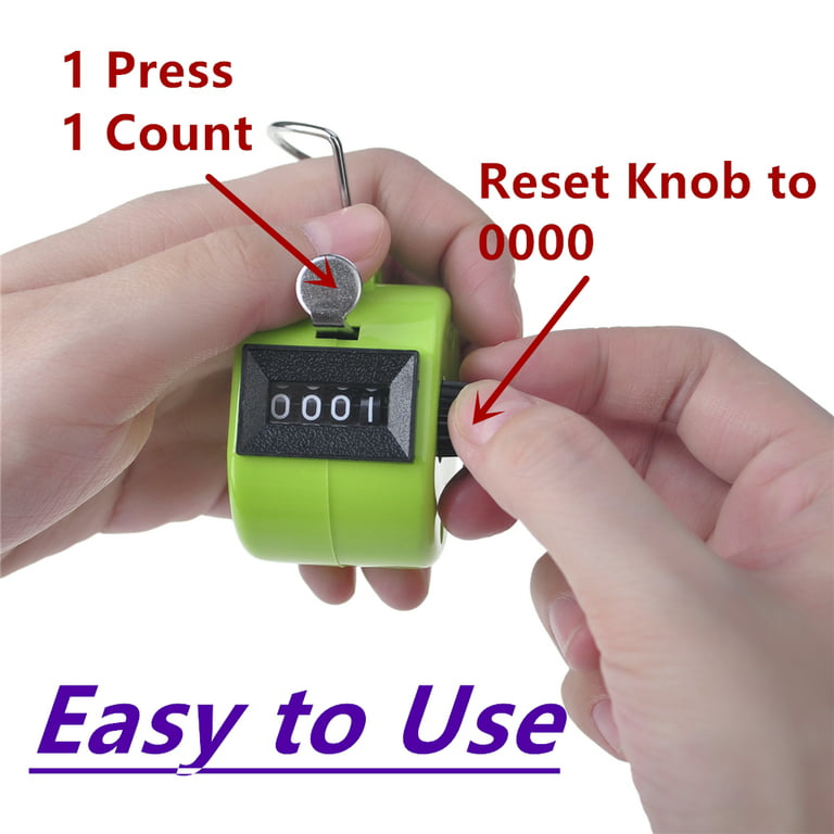 GOGO ABS Handheld Tally Counter, 4 Digit Display Clicker, for Sport Events  Coach School