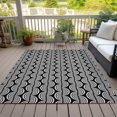 thumbnail image 6 of Addison Rugs Chantille Indoor/Outdoor Transitional Swirls Black Washable Rectangle Rug, 10' x 14', 6 of 6