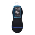 thumbnail image 5 of On the Go Men's Athletic Liner (2 Pair Pack, Black with Blue Stripe, Size M), 5 of 5