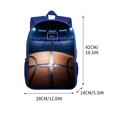 thumbnail image 3 of Xfvqtps Boys Backpack Ball Print Sports Cool Multi Compartment Large Capacity Causal Students Bookbag Blue-7, 3 of 6