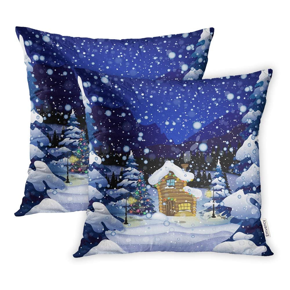 CMFUN Blue Forest Christmas Eve in Mountains Fabulous House The Woods