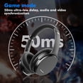 thumbnail image 5 of Srhythm NC35 Noise Cancelling Headphones,Over-Ear Headphones Wireless,Wireless Bluetooth 5.3, 50+ Hours Playtime for Home,Office,Travel, 5 of 11