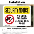 thumbnail image 3 of (2 Pack) No Guns Allowed Beyond This Point OSHA Security Notice Sign, 3 of 7