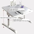 thumbnail image 2 of Laptop Desk for Bed, Adjustable Bed Table with USB Charge Port, Foldable Laptop Table with Storage Drawer, Portable Laptop Bed Desk Stand Tray Table, 2 of 6
