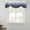 Blue, variant on Yellow Ombre Stripe Tie Up Valance Curtains for Windows, Kitchen Curtains Window Treatments, Modern Abstract Art Gradient Striped Short Window Shades Valances for Bedroom Bathroom Cafe 42"x12"