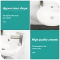 thumbnail image 4 of White Rectangle Ceramic Wall Mount Bathroom Sink | Acid and Stain Resistant in Bathroom | Smooth Ceramic Surface | Solves Installation Hassles with Included Hardware, 4 of 4
