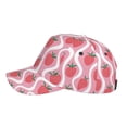 thumbnail image 5 of Balery Baseball Cap Adjustable Size for Running Workouts and Outdoor Activities All Seasons Dad Hat(Strawberries), 5 of 9