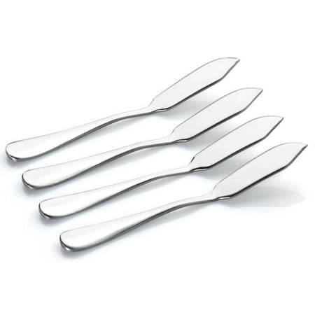 Set of 4 Stainless Butter Knives Utensil Cutlery Luxury Cream Cheese Dessert Jam (Best Way To Store Cream Cheese)