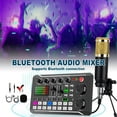 thumbnail image 4 of Live Sound Card with DJ Mixer Effects & Voice Changer, F998 Live Sound Card Audio Mixer Sound Card for Live Streaming, Sound Board LED Light Sound Card with 16 Special Effects Ambient Sounds (A), 4 of 9
