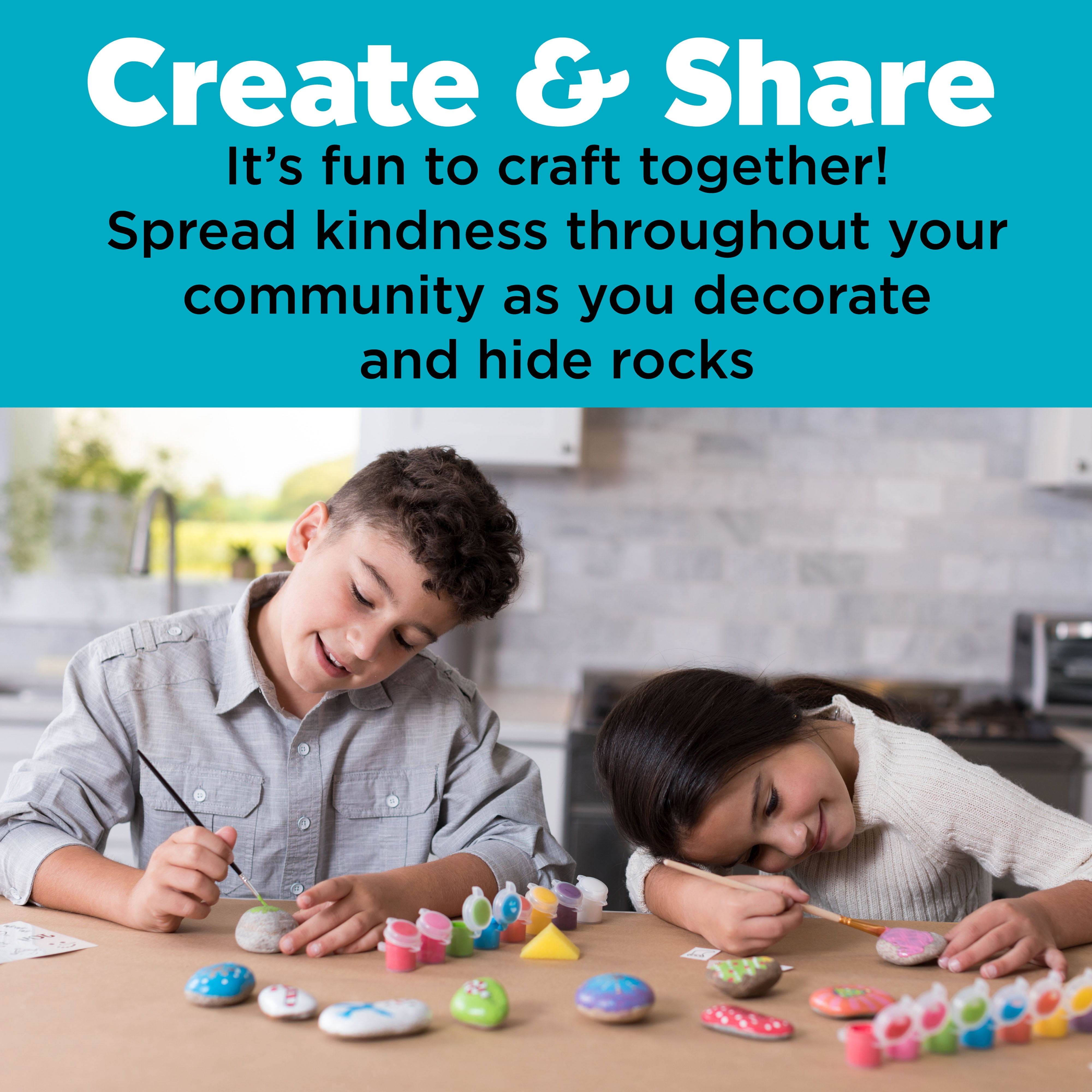 Creativity for Kids Hide and Seek Dot A Rock- Child, Beginner Craft Kit for Boys and Girls Ages 6+