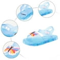 thumbnail image 7 of Gubotare Little Girl Sandals Girls' Flat Sandals Sparkling Butterfly Mary Jane Shoes for Toddler Princess Dress-Up Summer Casual Sandals (Blue,Size 7), 7 of 7