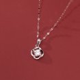 thumbnail image 4 of Colgante único hueco, hermoso y brillante, con forma de flor incrustada con diamantes, estilo plata pura 999, accesorios, 4 of 5