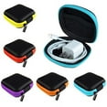 thumbnail image 2 of Besufy Square Pocket Hard Case Storage Bag for Headphone Earphone Earbuds TF SD Card, 2 of 7