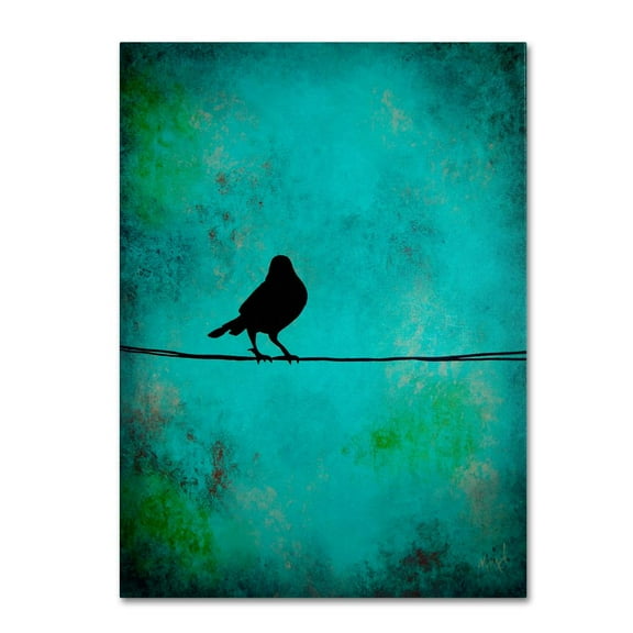 Trademark Fine Art "Bird's Attention" Canvas Art by Nicole Dietz