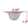 thumbnail image 2 of Unique Bargains Kitchen Bathroom 4.4" Diameter Stainless Steel Mesh Sink Strainer Silver, 2 of 6