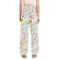 thumbnail image 3 of FORMRS Women's Pajama Pants with Pockets Soft Comfy Loungewear Sleep Bottom, Sizes S-2XL, Watercolor Wildflowers, 3 of 8