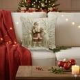 thumbnail image 6 of Linnome Christmas Pillow Set 18x18 Inches 4-Piece Decorative Cushion Covers for Living Room Sofa Holiday Decor Excluding Filler, 6 of 6