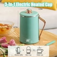 thumbnail image 2 of 110V Electric Kettle Stew Cup with Digital Screen, 450ML Small Slow Cooker Personal Health Cup - 7Mins Fast Boiling with Temperature Control, Timer for Home/ Office/ Travel, 2 of 6