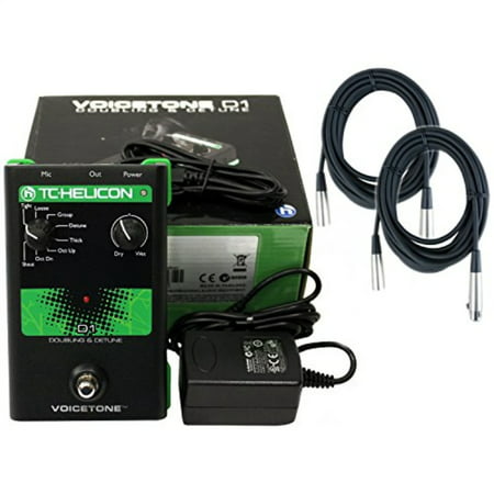 TC Helicon D1 Vocal Doubling and Detune Effects Pedal w/Power Supply and 2 20' XLR Mic (Best Vocal Effects Pedal Review)