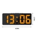 thumbnail image 3 of Reloj despertador digital Simples LED con pantalla digital grande, reloj despertador de moda, totalmente funcional, para escritorio, mesita de noche, estudio, cocina, reloj con marco negro., 3 of 7