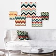 thumbnail image 2 of Designart "Ivory Boho Retro" Chevron Wall Art Set Of 5 - Beige Glam Wall Living Room Decor Set, 2 of 6