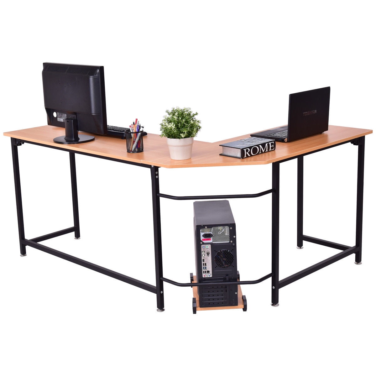 Gymax Home Office L Shaped Corner Computer Desk Pc Latop Study Table Gymax Home Office L Shaped Corner Computer Desk Pc Latop Study Table Workstation Com