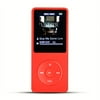 AGPtEK 8GB 70 Hours Playback MP3 Lossless Sound Music Player (Supports up to 64GB) Red