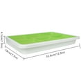 thumbnail image 2 of SUNPRO 3-Pack Seed Sprouter Tray BPA MVR1&nbsp;Free PP Soil-Free Big Capacity Healthy Wheatgrass Grower Sprouting Container Kit (3Packs,Green Mesh Tray with 6 Zone,White Bottom Tray), 2 of 3