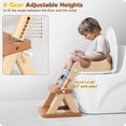 thumbnail image 4 of Asiento de entrenamiento para ir al baño RABB 1ST 2 en 1 con banquito para niños, 4 of 7