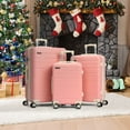 thumbnail image 2 of Zimtown 3 Piece Luggage Set, Carry on Suitcase Sets Hardside Lightweight Spinner with TSA Lock, Pink, 2 of 17