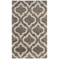 thumbnail image 4 of SAFAVIEH Hudson Louise Geometric Shag Area Rug, Grey/Ivory, 4' x 6', 4 of 10