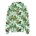 thumbnail image 4 of Puntoco Chaqueta Con Capucha Y Manga Larga Con Cremallera Y Estampado Navideño Informal Para Mujer, 4 of 6