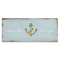 Stupell Industries Casa de Playa Nautical & Beach Painting Wrapped Canvas Art Print Wall Art, 48 x 20
