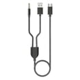 thumbnail image 1 of Cable auxiliar estéreo Hi-Fi de 3,5 mm con conector tipo C a USB-A para altavoces de coche., 1 of 5