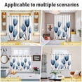 thumbnail image 6 of Blue Tulip Kitchen Curtains Short 54 Inch Length, Spring Pastoral Flower Watercolor White Grommet Top Bedroom Living Room Curtains, Light Filtering Cafe Curtain Drapes 2 Panels Set 84''x54'', 6 of 9