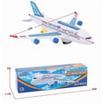thumbnail image 2 of Electric Airplane with Music Light Sound Toy Plane A380 Light Passenger Airplane Toy, 2 of 5